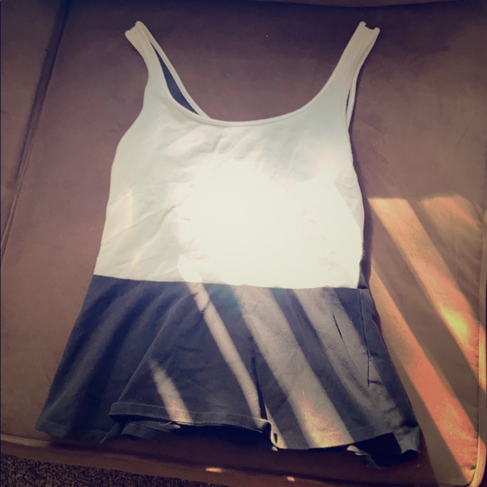 Black and white tank top